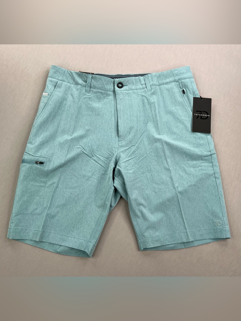 7DIAMONDS MENS SIERRA HIGH PERFORMANCE SHORTS WATER RESISTANT MOISTURE WICKING